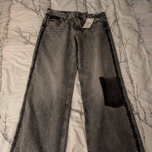 NWT Zara size 12 Mid Rise Full length Relaxed Jean